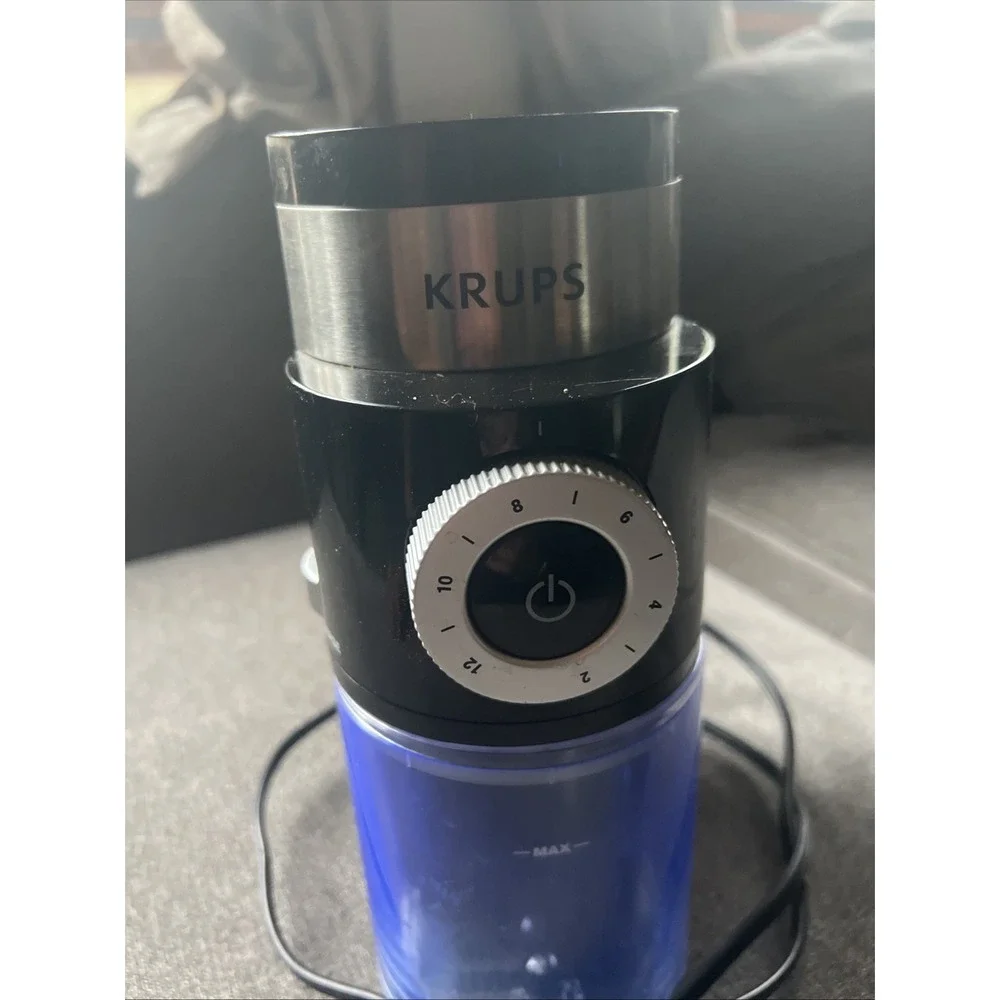 Krups GX550850 Burr Coffee Grinder - Black Tested Working